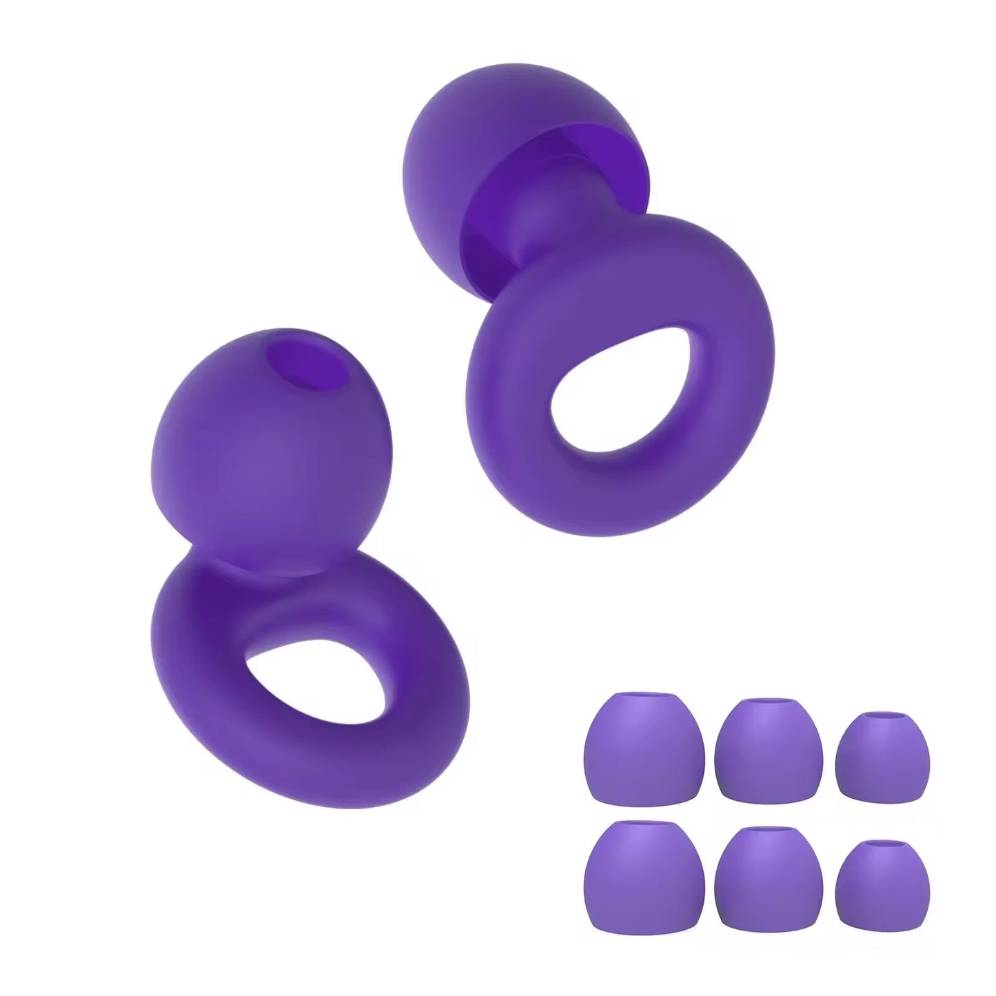 HUAK Silicone Earplugs for Swimming Sleep Noise Cancel Noise Reduction-Soundproof Reduce Disturbances -Quality Loop Earplugs