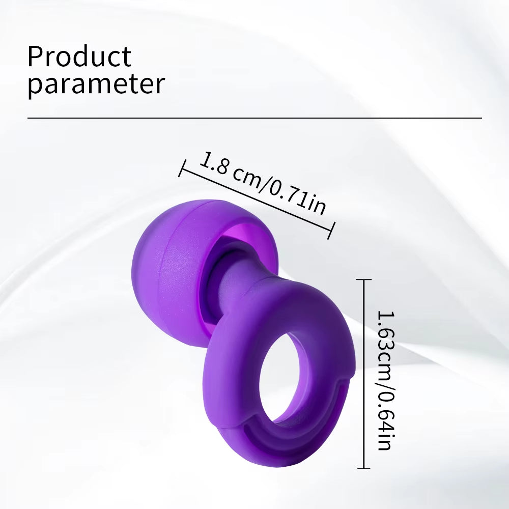 HUAK Silicone Earplugs for Swimming Sleep Noise Cancel Noise Reduction-Soundproof Reduce Disturbances -Quality Loop Earplugs