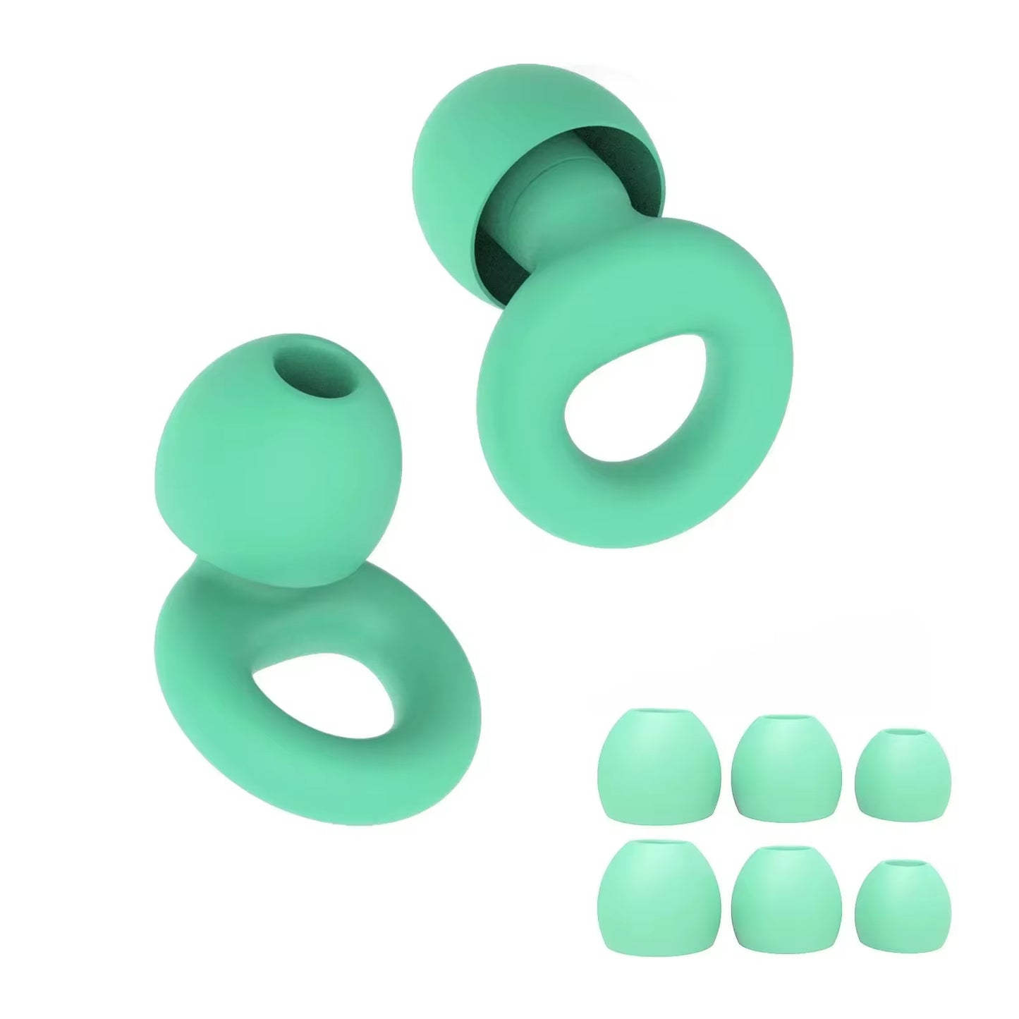 HUAK Silicone Earplugs for Swimming Sleep Noise Cancel Noise Reduction-Soundproof Reduce Disturbances -Quality Loop Earplugs