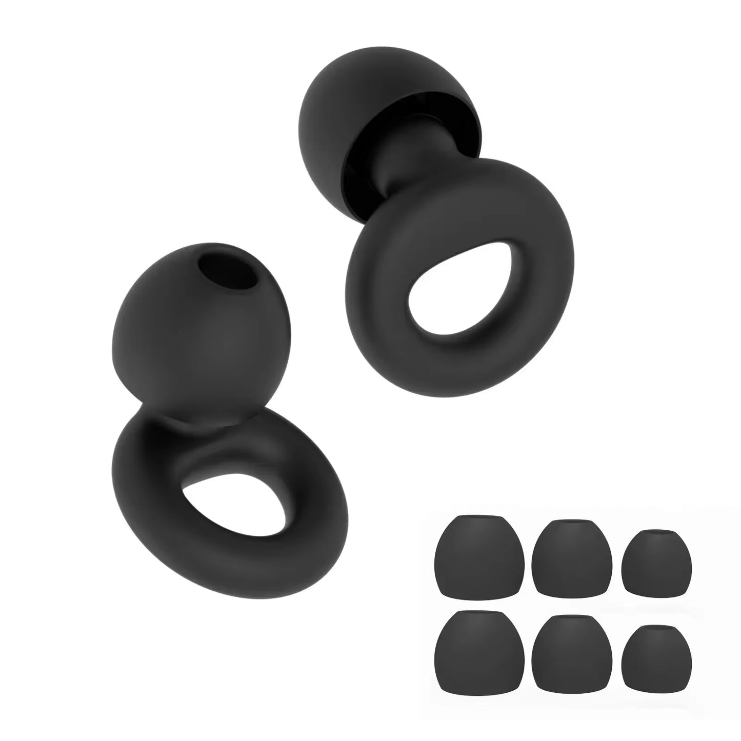 HUAK Silicone Earplugs for Swimming Sleep Noise Cancel Noise Reduction-Soundproof Reduce Disturbances -Quality Loop Earplugs