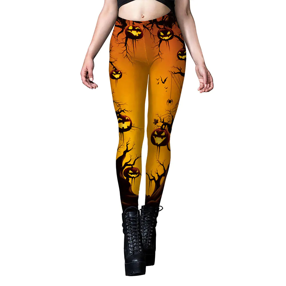 Women's Halloween Dark Style Printed Leggings