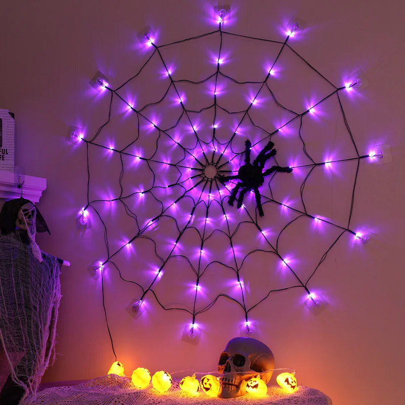 LED Spider Net Halloween Light