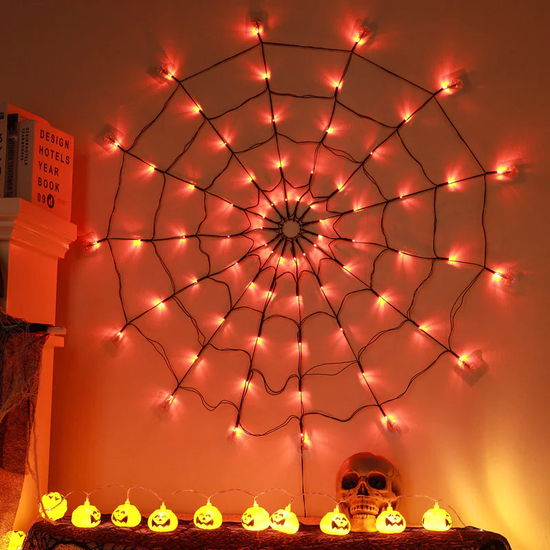 LED Spider Net Halloween Light