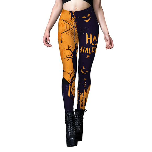 Women's Halloween Dark Style Printed Leggings